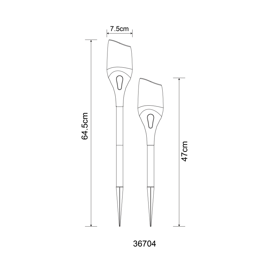 Globo - LED-Solarleuchte LED/2,4W/3V 1600K IP44