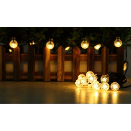 Globo - LED-Solarlichterkette 20xLED/0,06W/3,2V 285 cm IP44 600 mAh