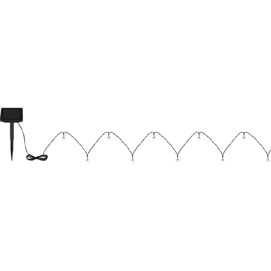 Globo - LED-Solarlichterkette 20xLED/0,06W/3,2V 285 cm IP44 600 mAh