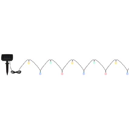 Globo - LED Solar-Lichterkette 20xLED/1,2V IP44 300 mAh 5,8 m