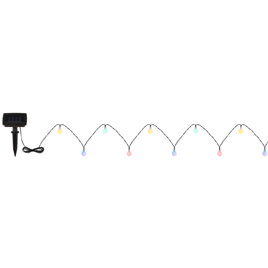 Globo - LED Solar-Lichterkette 20xLED/1,2V IP44 300 mAh 5,8 m