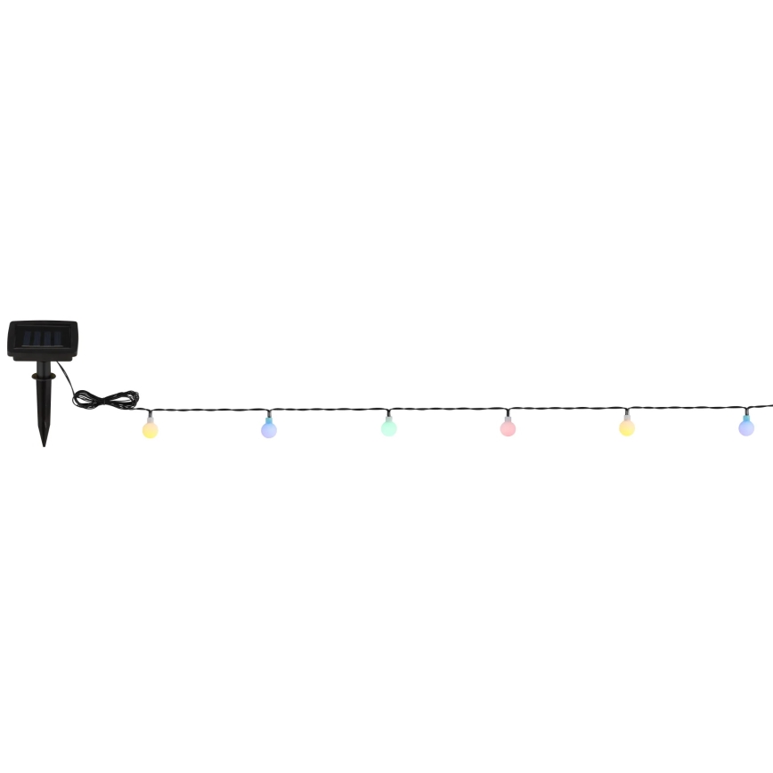Globo - LED Solar-Lichterkette 20xLED/1,2V IP44 300 mAh 5,8 m