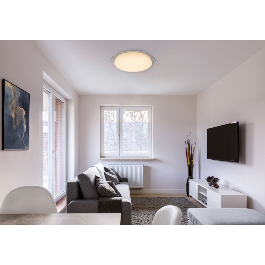 Globo - Dimmbare LED-Deckenleuchte LED/30W/230V 3000-6500K + Fernbedienung