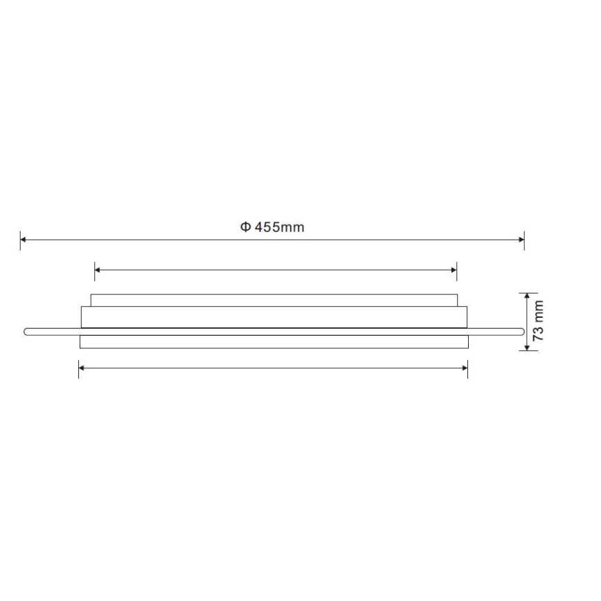 Globo - Dimmbare LED-Deckenleuchte LED/30W/230V 3000-6500K + Fernbedienung