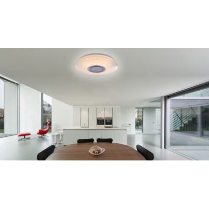 Globo - LED-Deckenleuchte mit Lautsprecher LED/12W/230V