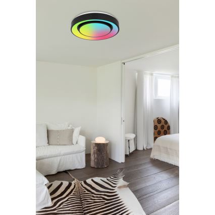 Globo - Dimmbare LED-RGB-Deckenleuchte LED/24W/230V + Fernbedienung