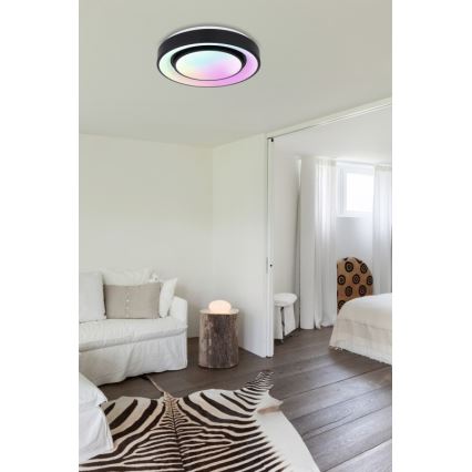 Globo - Dimmbare LED-RGB-Deckenleuchte LED/24W/230V + Fernbedienung