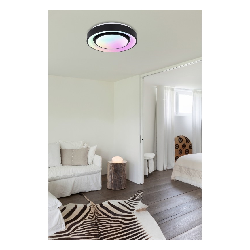 Globo - Dimmbare RGBW-Deckenleuchte LED/24W/230V 3000-6500K+ Fernbedienung
