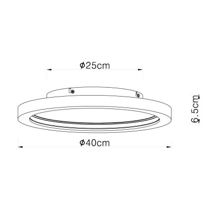 Globo - Dimmbare LED-RGBW-Deckenleuchte LED/24W/230V 2700-6000K + Fernbedienung