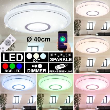 Globo - LED RGBW dimmbare Deckenleuchte LED/16W/230V 2700-6500K WiFi Tuya + Fernbedienung