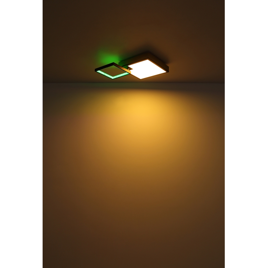 Globo - LED-RGBW- Dimmbare Leuchte LED/21W/230V + LED/3W 2700-6500K + Fernbedienung