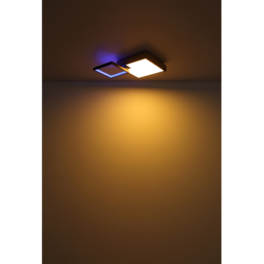Globo - LED-RGBW- Dimmbare Leuchte LED/21W/230V + LED/3W 2700-6500K + Fernbedienung