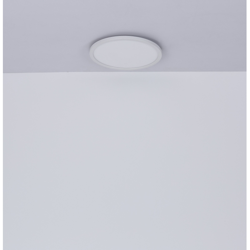 Globo - Dimmbare LED-Deckenleuchte für das Badezimmer LED/18W/230V d 29,4 cm IP44 weiß