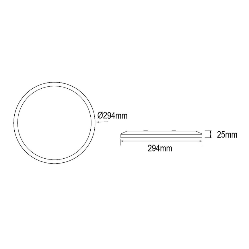 Globo - Dimmbare LED-Deckenleuchte für das Badezimmer LED/18W/230V d 29,4 cm IP44 weiß