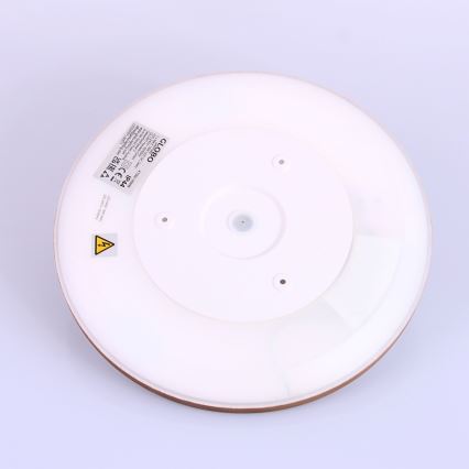 Globo - Dimmbare LED-Deckenleuchte für das Badezimmer LED/18W/230V d 29,4 cm IP44 braun