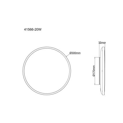 Globo - LED-Deckenleuchte LED/20W/230V 4000K Ø 30 cm weiß