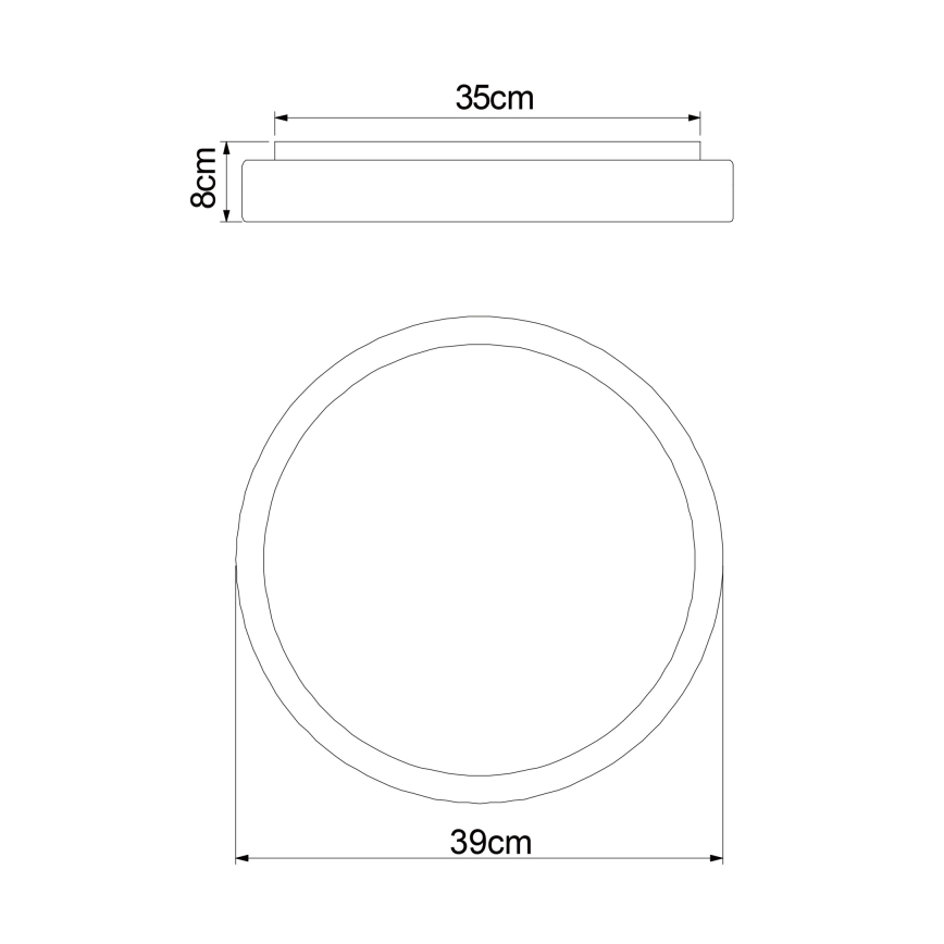 Globo - Dimmbare LED-Deckenleuchte LED/18W/230V + Fernbedienung