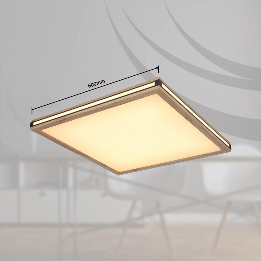 Globo - Dimmbare LED-Deckenleuchte LED/36W/230V 3000K 60x60 cm