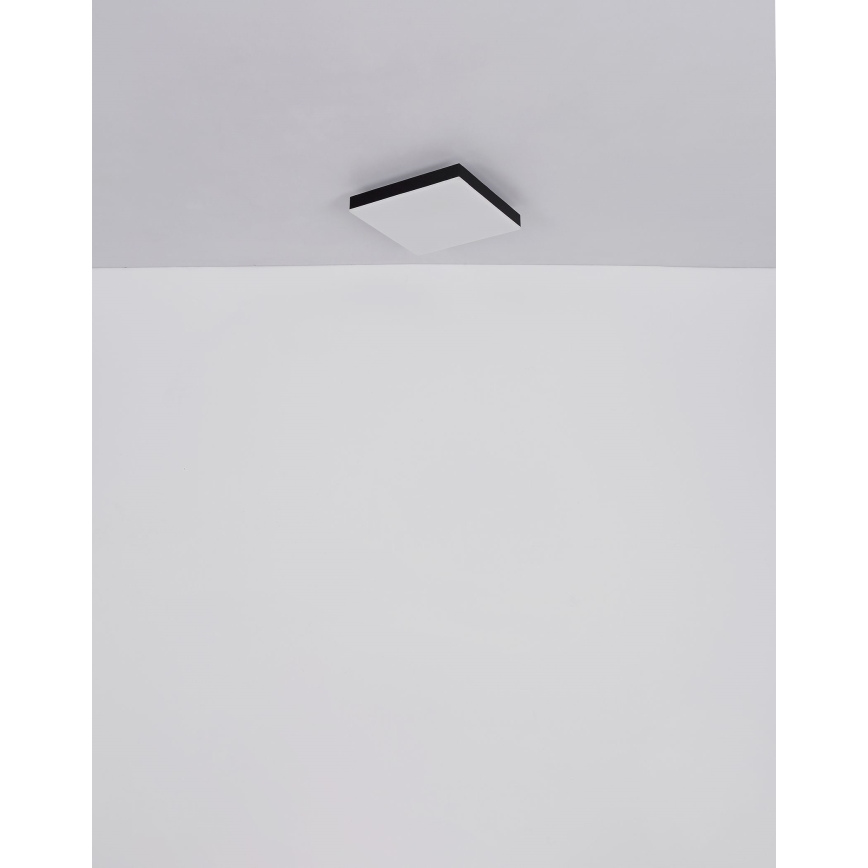 Globo - Dimmbare LED-Deckenleuchte LED/24W/230V 2700-6500K schwarz + Fernbedienung