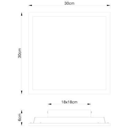 Globo - LED Deckenleuchte LED/12W/230V