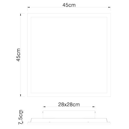 Globo - LED Deckenleuchte LED/24W/230V