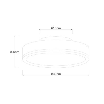 Globo - LED-Deckenleuchte /12W/230V d. 30 cm