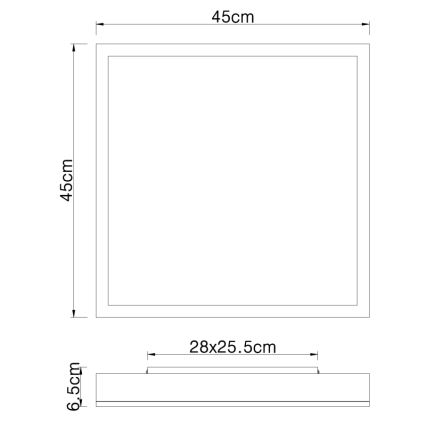 Globo - LED-Deckenleuchte LED/24W/230V