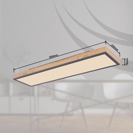 Globo - Dimmbare LED-Deckenleuchte LED/24W/230V 2700-6500K + Fernbedienung
