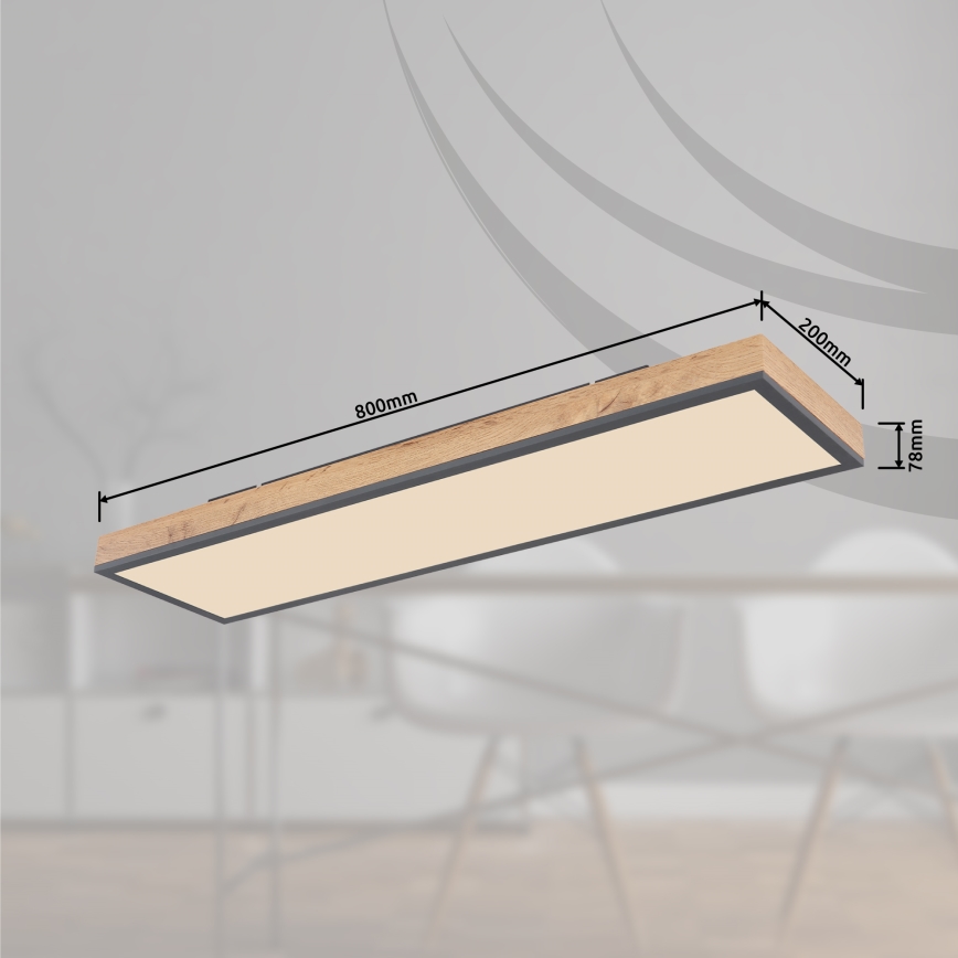 Globo - Dimmbare LED-Deckenleuchte LED/24W/230V 2700-6500K + Fernbedienung