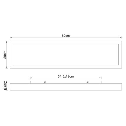 Globo - LED-Deckenleuchte LED/24W/230V