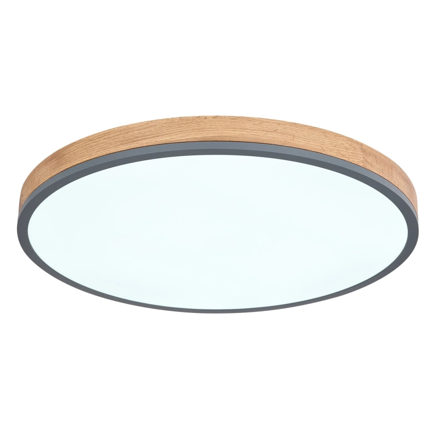 Globo - Dimmbare LED-Deckenleuchte LED/40W/230V 2700-6500K d 60 cm + Fernbedienung braun/grau