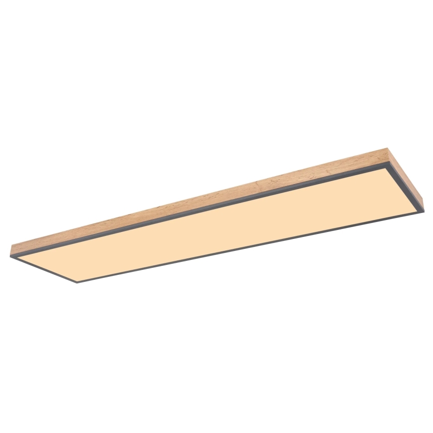 Globo - Dimmbare LED-Deckenleuchte LED/36W/230V 2700-6500K + Fernbedienung braun/grau