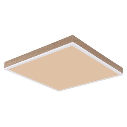 Globo - Dimmbare LED-Deckenleuchte LED/24W/230V 2700-6500K + Fernbedienung braun/weiß