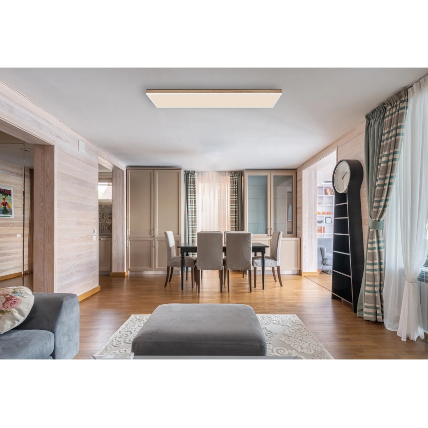 Globo - LED dimmbare Deckenleuchte LED/36W/230V 2700-6500K braun/weiß + Fernbedienung