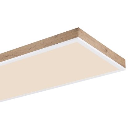 Globo - LED dimmbare Deckenleuchte LED/36W/230V 2700-6500K braun/weiß + Fernbedienung