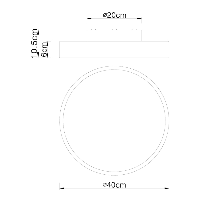 Globo - Dimmbare LED-Deckenleuchte LED/24W/230V 3000-6000K + Fernbedienung