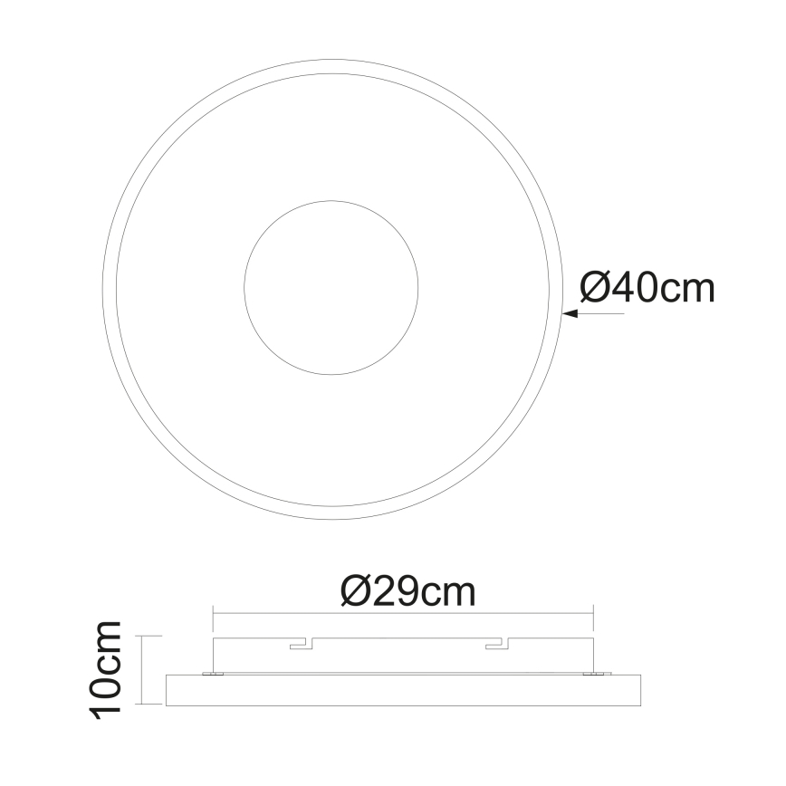 Globo - Dimmbare LED-Deckenleuchte LED/30W/230V 2700-6000K + Fernbedienung