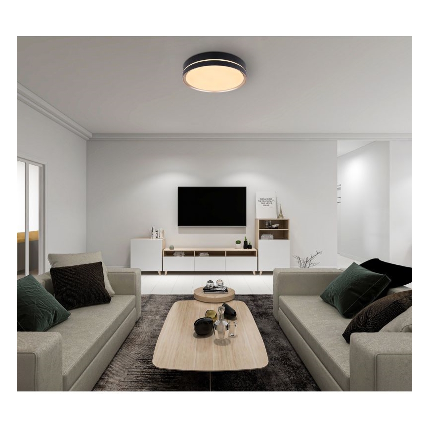 Globo - Dimmbare LED-Deckenleuchte LED/24W/230V + Fernbedienung