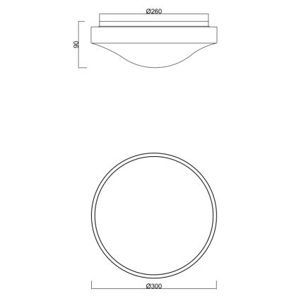 Globo - LED Bathroom ceiling light with a sensor LED/18W/230V IP44