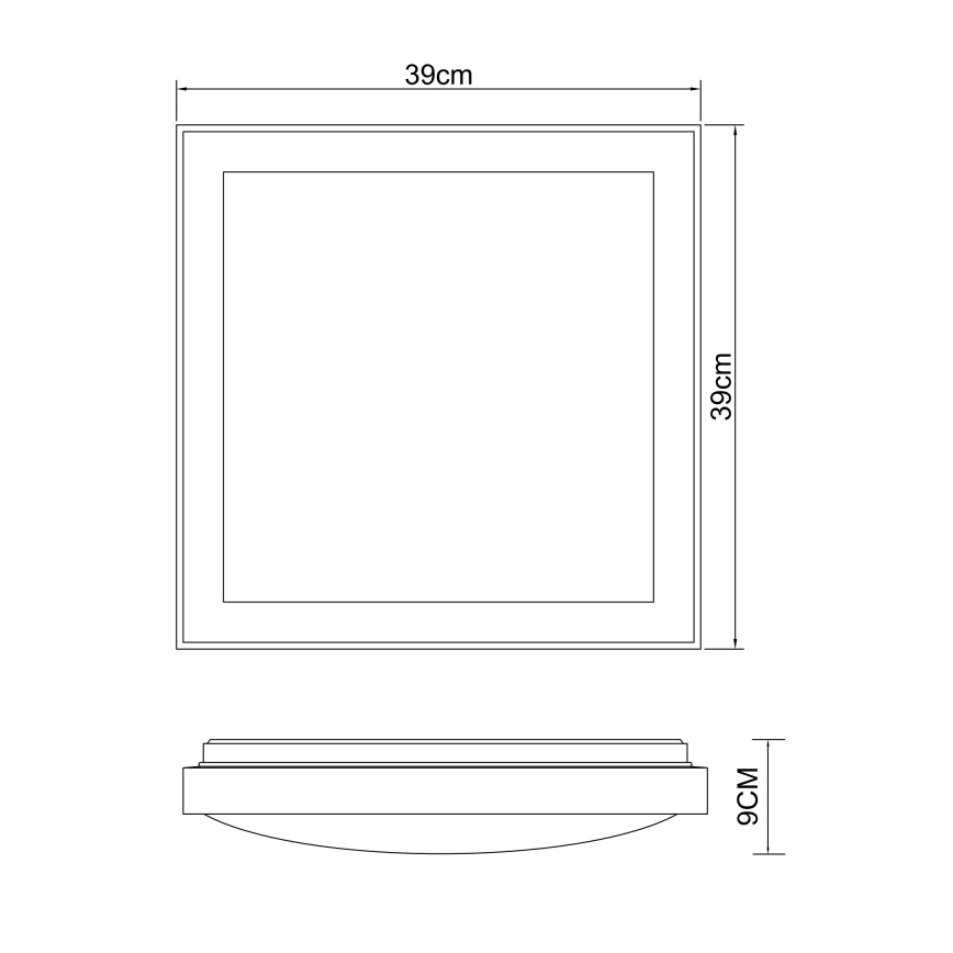 Globo - LED-Deckenleuchte LED/24W/230V 3000/4500/6000K