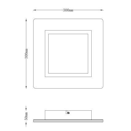 Globo - LED-Deckenleuchte LED/23W/230V