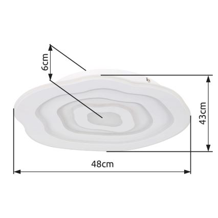 Globo - LED-Deckenleuchte LED/24W/230V 3000K/6500K