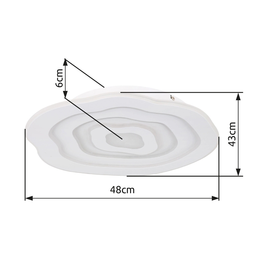 Globo - LED-Deckenleuchte LED/24W/230V 3000K/6500K