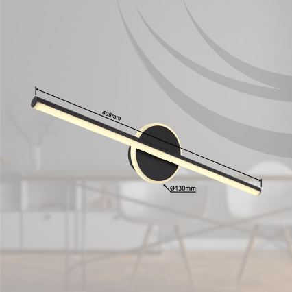 Globo - LED Badezimmerspiegelbeleuchtung LED/10W/230V 60,8 cm IP44 schwarz