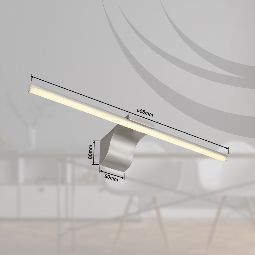 Globo - LED Badezimmerspiegelbeleuchtung LED/10W/230V 60,8 cm IP44 glänzender Chrom