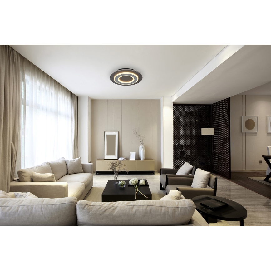 Globo - LED-Deckenleuchte LED/24W/230V 3000K d 32 cm anthrazit