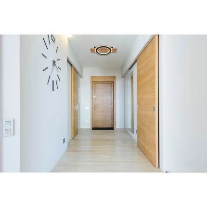 Globo - LED-Deckenleuchte LED/18W/230V braun