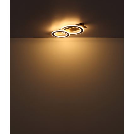Globo - LED-Deckenleuchte LED/40W/230V braun
