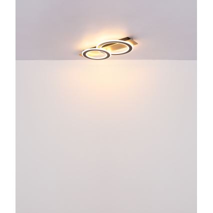 Globo - LED-Deckenleuchte LED/40W/230V braun