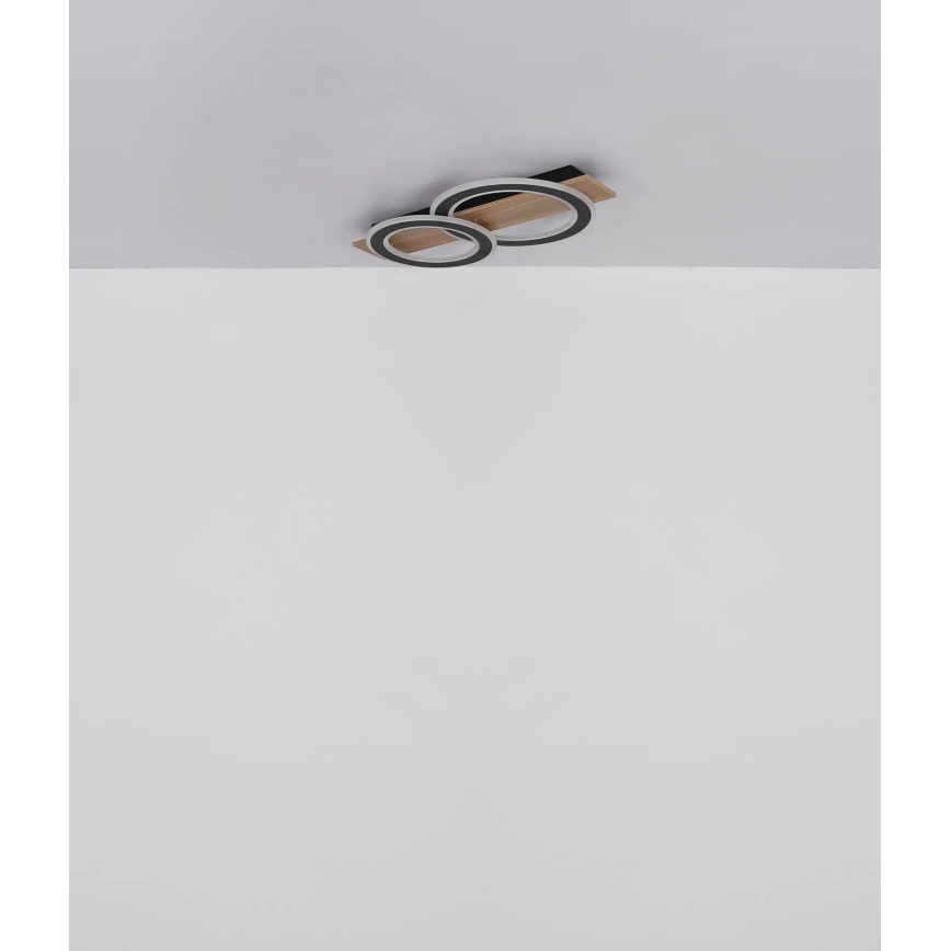 Globo - LED-Deckenleuchte LED/40W/230V braun